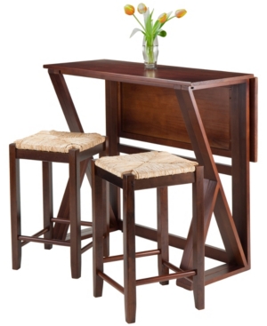 Harrington 3-Piece Drop Leaf High Table
