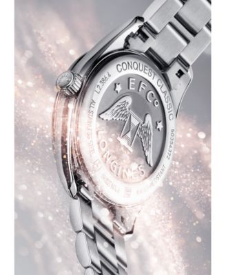 Women's Swiss Conquest Classic Stainless Steel Bracelet Watch 34mm