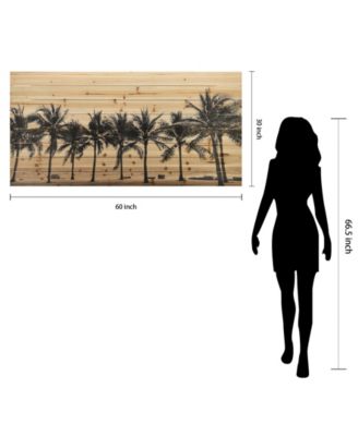 'Solitary Beach' Arte De Legno Digital Print on Solid Wood Wall Art - 30" x 60"