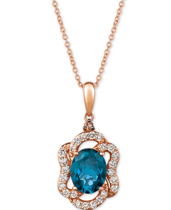 Le vian blue topaz necklace outlet