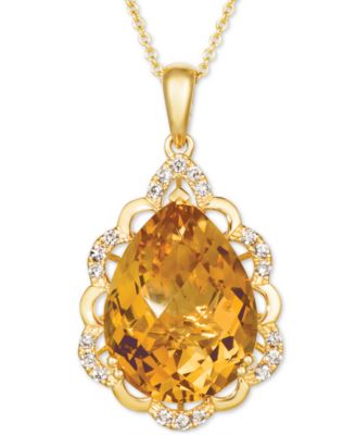 levian citrine necklace