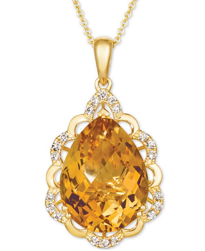 Macys citrine necklace hotsell