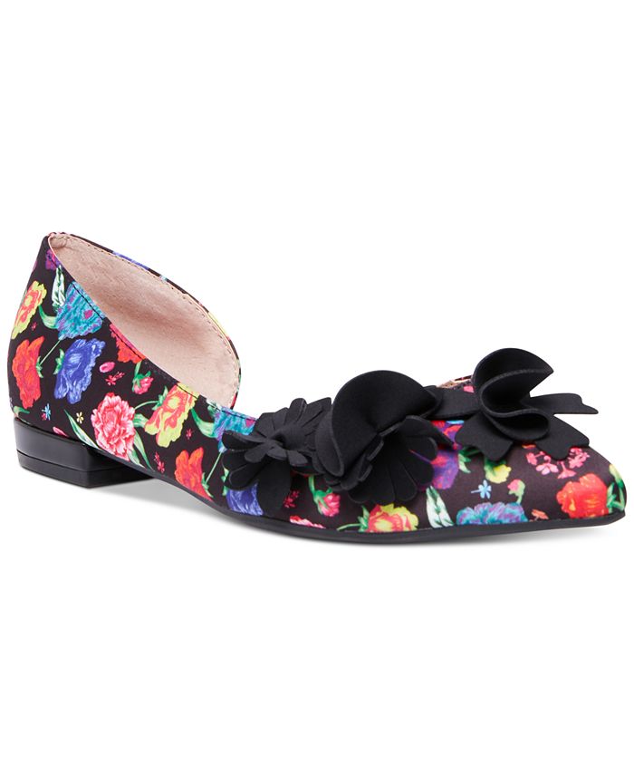 Betsey Johnson Tutu Pointed-Toe d'Orsay Ballet Flats - Macy's