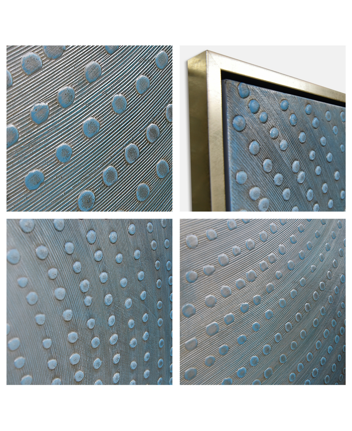 Empire Art Direct Concentric 3-Piece Textured Metallic Hand Painted Wall Art Set by Martin Edwards, 1.5