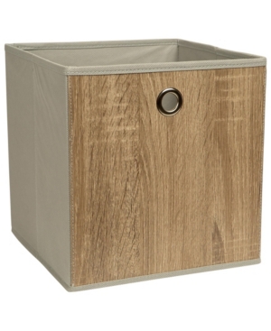 Simplify Faux Wood Storage Cube