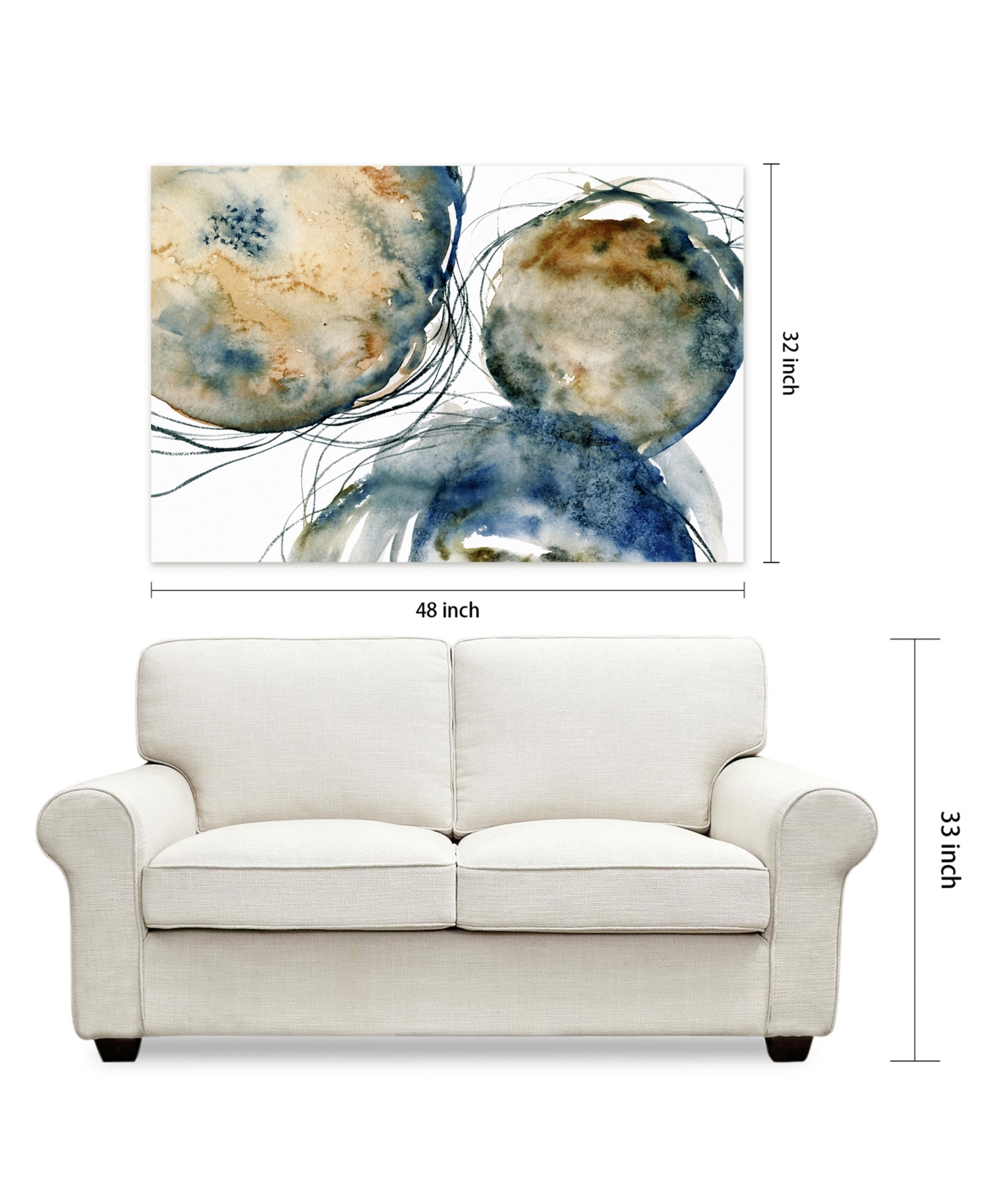 Empire Art Direct 'Hibernation I' Frameless Free Floating Tempered Art Glass Wall Art - 32''