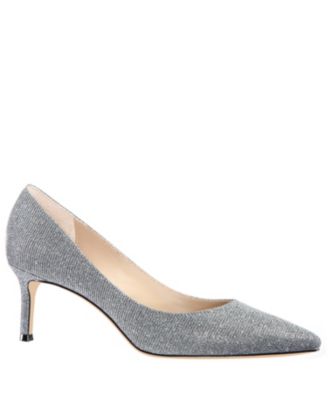 silver gray pumps