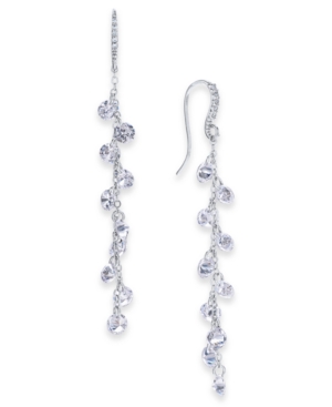 image of Inc Cubic Zirconia Shaky Linear Drop Earrings, Created for Macy-s
