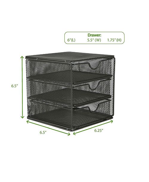 Mind Reader Mesh Mini 3 Tier Drawer Organizer Reviews Cleaning