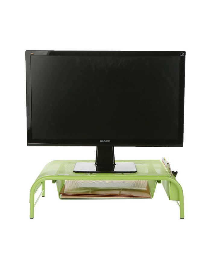 Mind Reader Metal Mesh Monitor Stand And Desk Organizer With Drawer Macy's