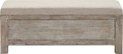 Cottage Upholstered Storage Bench