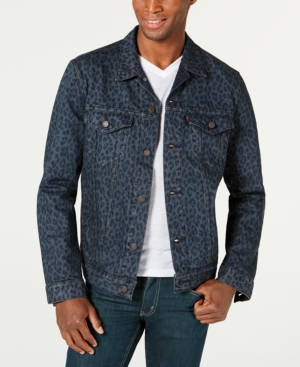 Levi's Men's Cheetah Print Trucker Jacket In Mango Cheetah