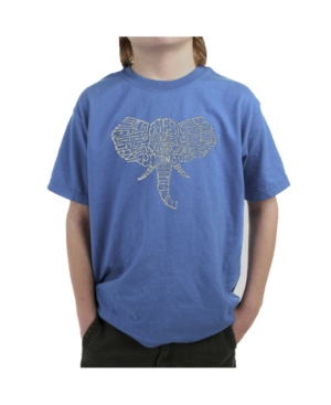 La Pop Art Big Boy's Word Art T-Shirt - Tusks