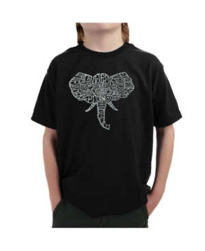 La Pop Art Big Boy's Word Art T-Shirt - Tusks