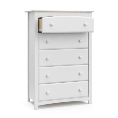 Kenton 5 Drawer Universal Dresser - White