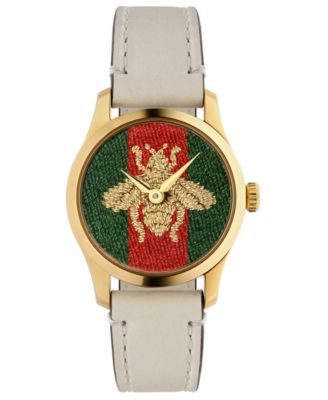 gucci ladies watch white strap