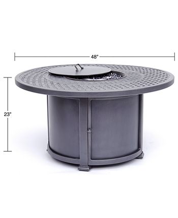 Agio - Vintage II Round Fire Pit with Top and Base