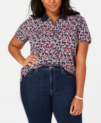 tommy hilfiger plus size polo shirts