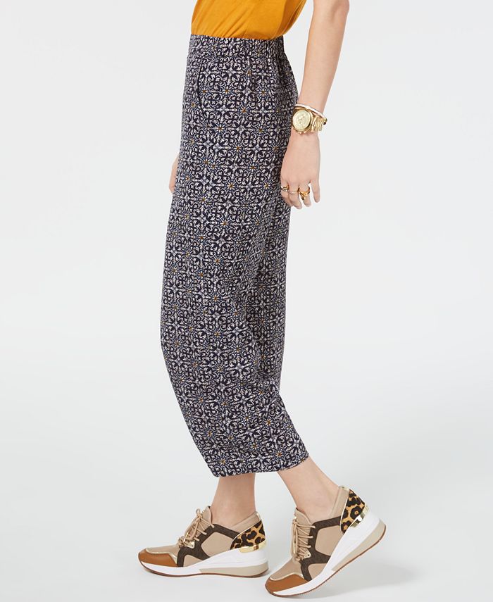 Michael Kors Tangier Cropped Ankle Pants, Regular & Petite Sizes - Macy's