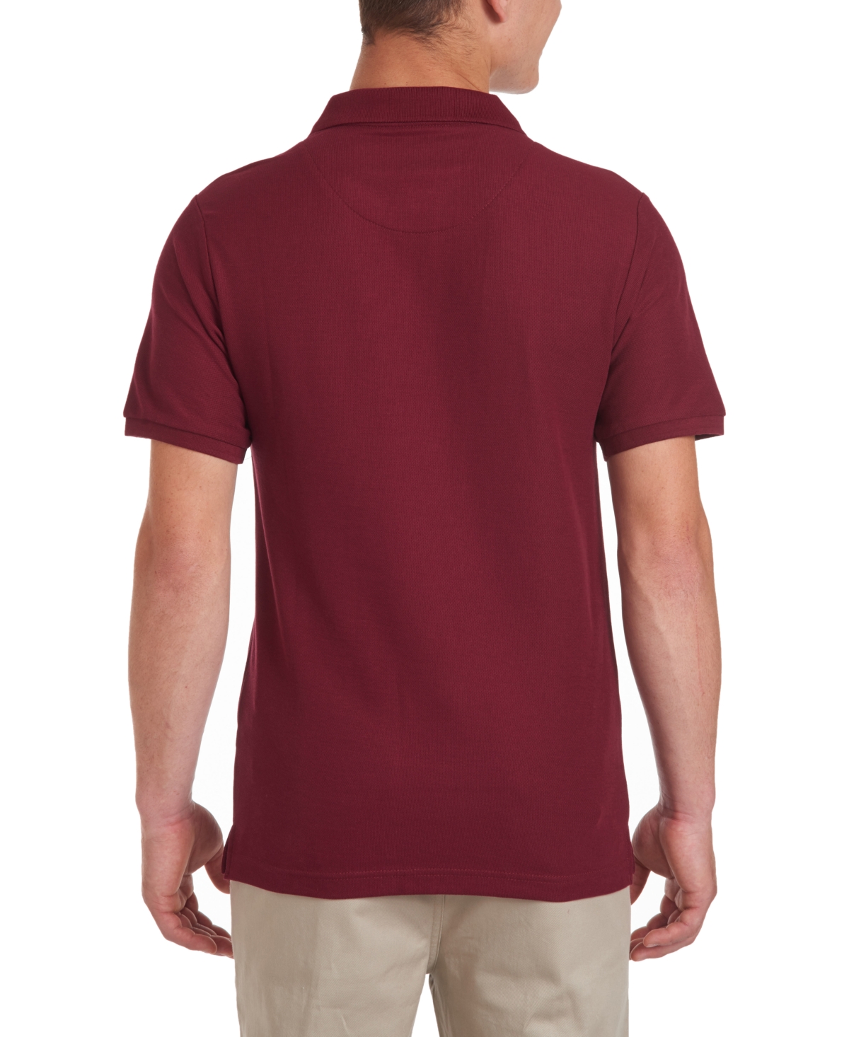 Nautica Young Men Uniform Short Sleeve Double Pique Polo