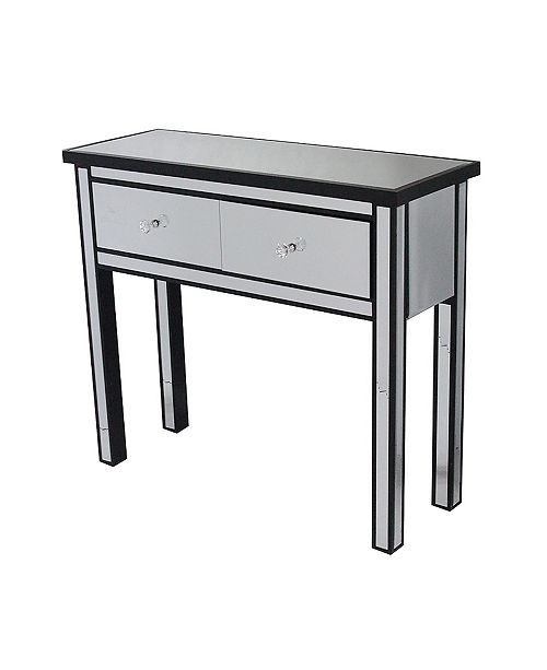 Heather Ann Creations Heather Ann Emmy Mirrored Console Table With