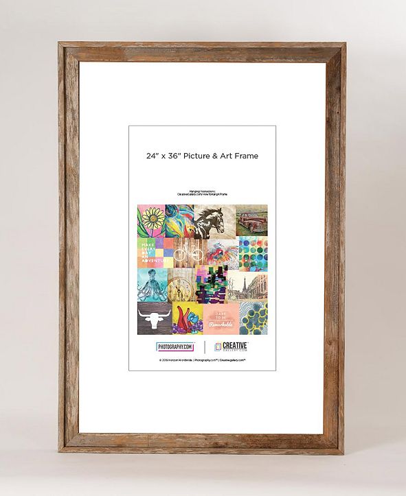 Creative Gallery Rustic Reclaimed Barnwood 24" x 36" Picture Photo