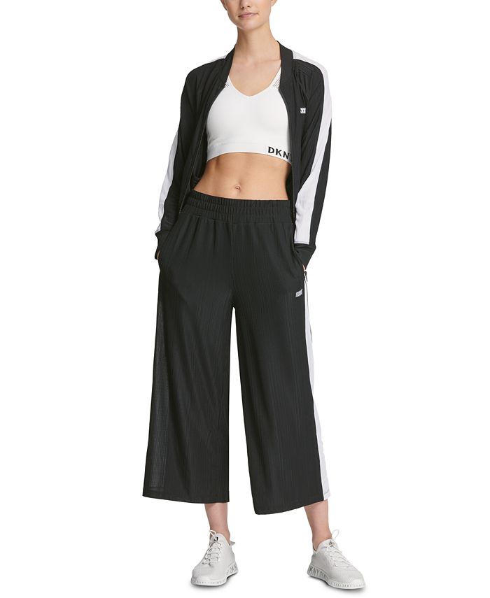 dkny cropped wide leg pants