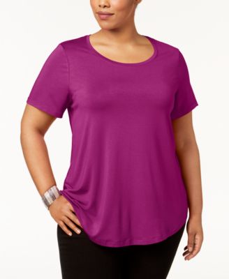 JM Collection - Plus Size Short-Sleeve Top