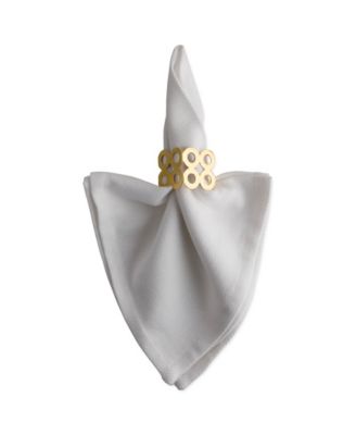 Square Die Cut Napkin Ring Set of 6