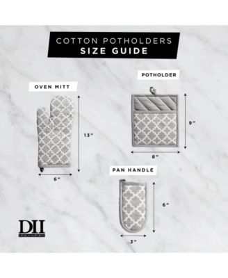 Lattice Oven Mitt Potholder Set