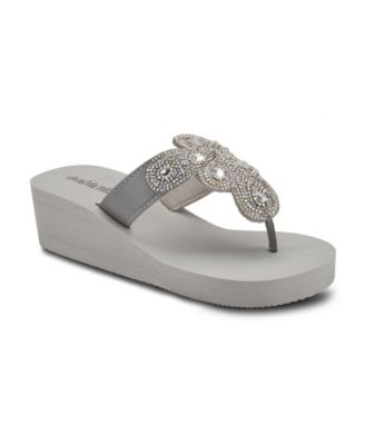 olivia miller wedge flip flops