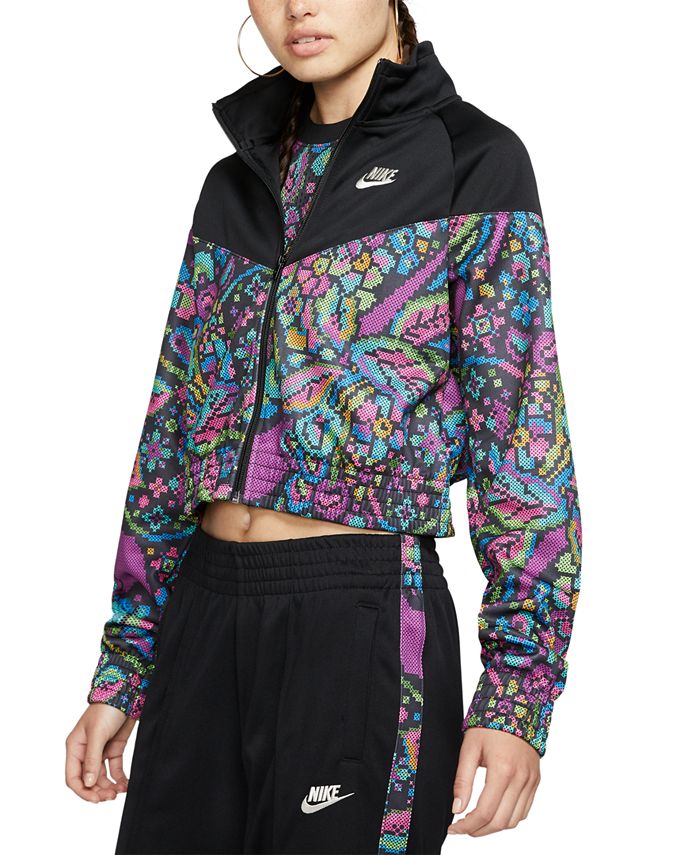 Nike Women's Sportswear Cropped Hooded Windbreaker - Macy's