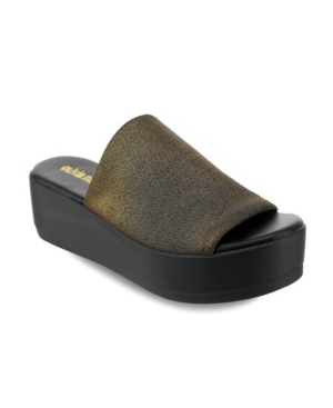 image of Olivia Miller Pembroke Platform Slide Sandals Women-s Shoes