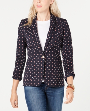 Tommy Hilfiger Ditsy Floral Blazer, Created For Macy's In Mini Foulard ...
