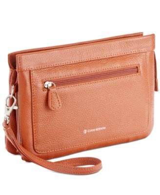 Softy Leather Crossbody Wallet, Exclusively at Macy's