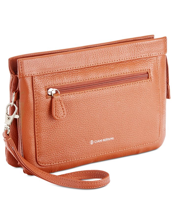 Giani Bernini Block Signature Wristlet, Created for Macy's - Brown/British  Tan/Silver - ShopStyle Wallets & Card Holders