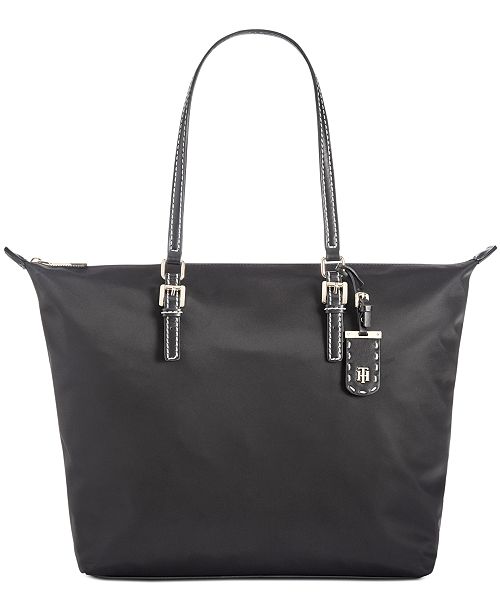 Tommy Hilfiger Julia Zipper Nylon Tote & Reviews Handbags