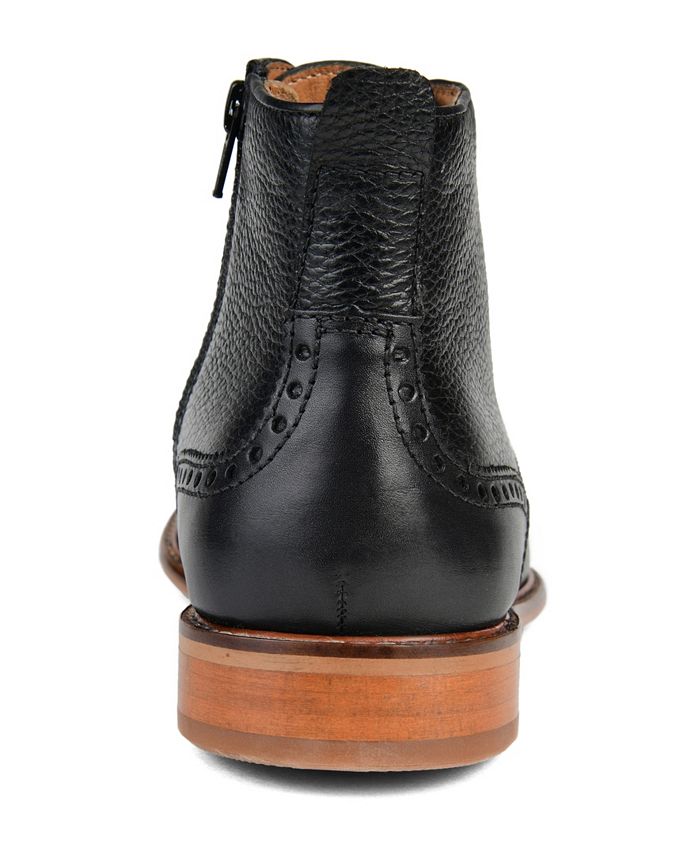Thomas & Vine Men's Darko Cap Toe Ankle Boot Black Size 10.5 W