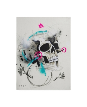 Trademark Global Taka Sudo Skull Bold Color 1 Canvas Art In Multi