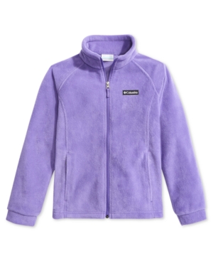 Shop Columbia Big Girls Benton Springs Fleece Jacket In Grape Gum