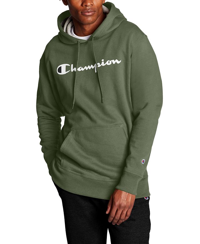Champion Men's Powerblend Fleece Logo Hoodie - Macy's