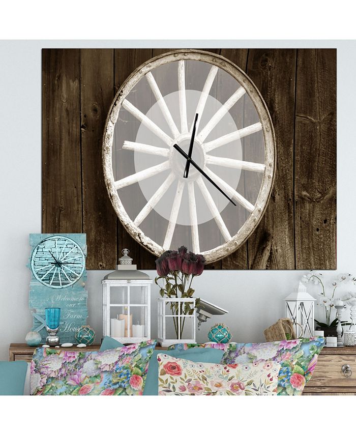 Designart Oversized Contemporary Metal Wall Clock Macy's