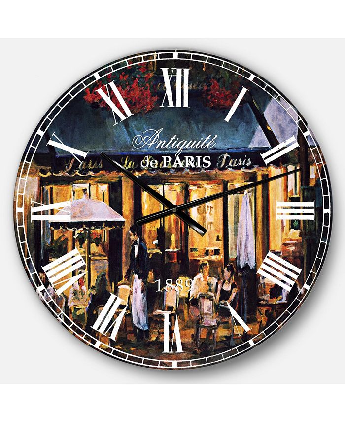 Designart French Country Oversized Metal Wall Clock Macy's