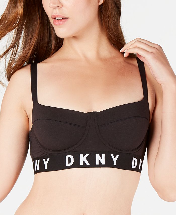 DKNY Cozy Boyfriend Underwire Bra Top DK4521 - Macy's