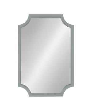 Kate And Laurel Hogan Framed Scallop Wall Mirror In Silver
