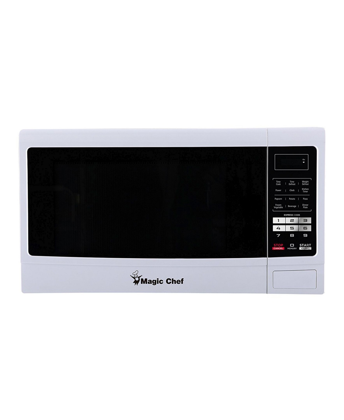 UPC 665679005925 product image for Magic Chef 1.6 Cubic Feet 1100W Countertop Microwave Oven with Push-Button Door | upcitemdb.com