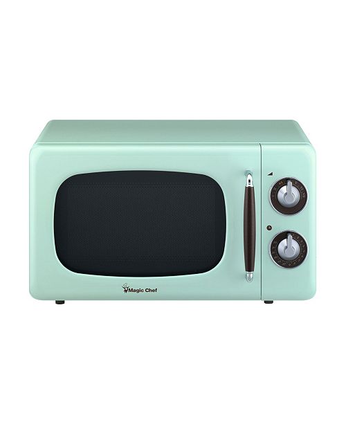 Magic Chef 0 7 Cubic Feet 700w Retro Countertop Microwave Oven