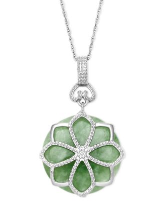 Macy's Fine Jewelry.925 Silver Jade heart gift set- NEW selling WITH TAGS