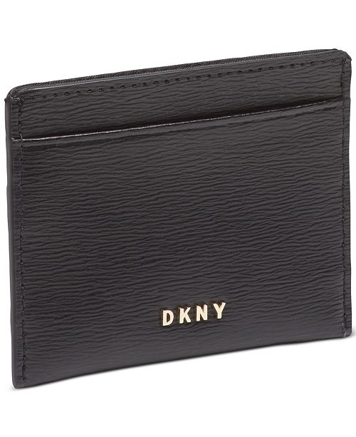 DKNY Bryant Leather Card Holder, Created for Macy's & Reviews Handbags & Accessories Macy's