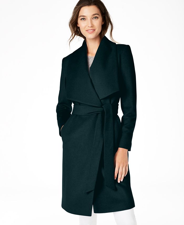 Macys green coat top